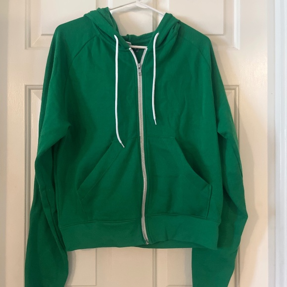 Urban Outfitters Green zip up hoodie - Picture 1 of 3